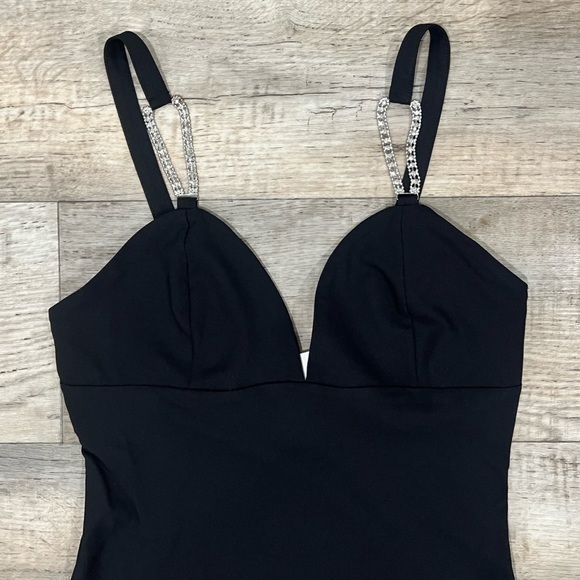 ZARA V-Neck Mini Dress - Picture 4 of 16